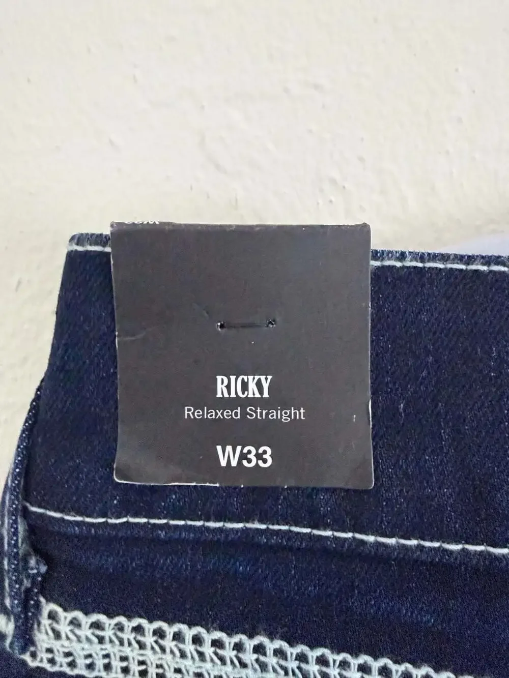 True Religion Ricky Relaxed Straight Men's Dark Wash Jeans